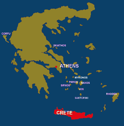 Crete Map - Greek Islands